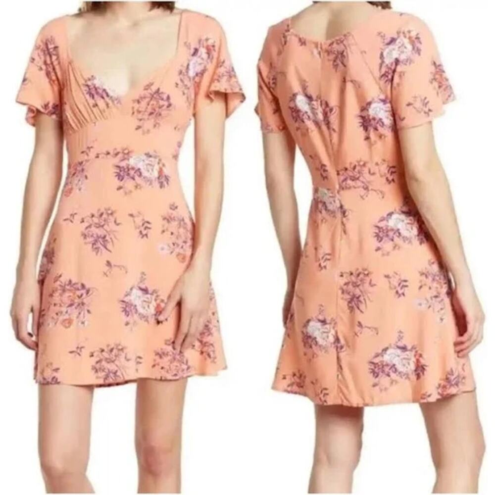 Nordstrom Abound Floral Fit and Flare Milkmaid Dress